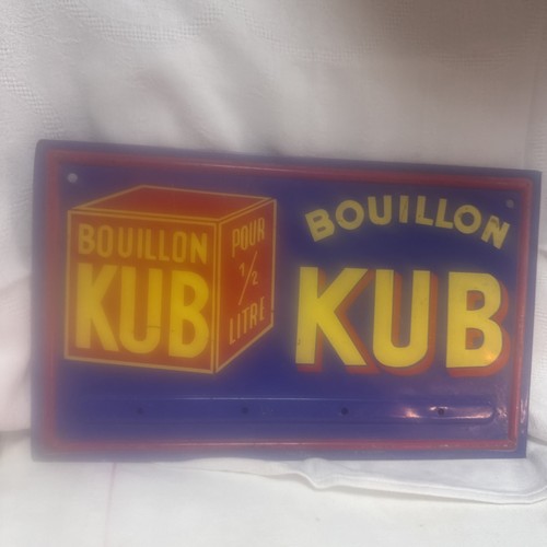 Plaque ancienne bouillon - plaque,