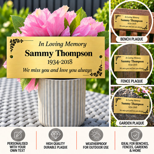 Personalised memorial plaque - personalised,