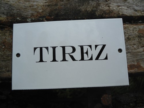 Plaque porte emaillee - plaque, "