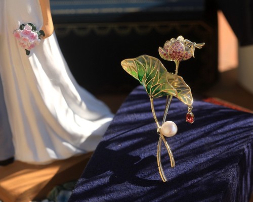 Spilla art nouveau fiore - art,