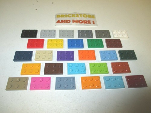 Lego plate plaque - plaque, 2x3