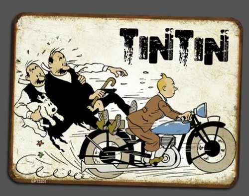 Tin moto piastra metallica - moto,
