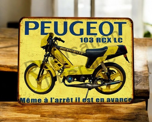 Plaque métal vintage - plaque, peugeot