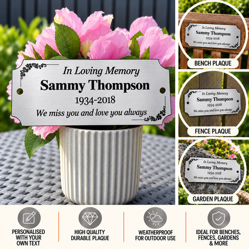 Personalised memorial plaque - personalised,