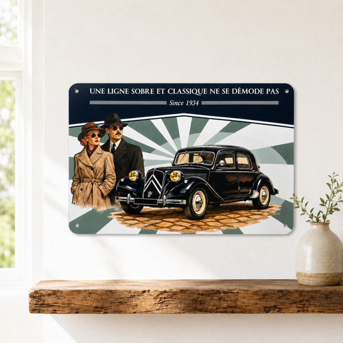 Plaque déco citroën traction - citroën,
