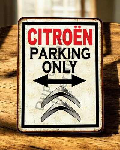 Targa metallo citroën solo - in,