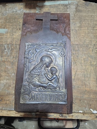 Plaque art nouveau - nouveau, étain