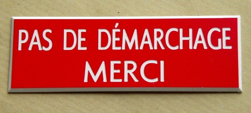 Plaque gravée pas de - gravée, "pas