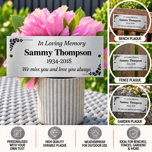 Personalised memorial plaque - personalised,