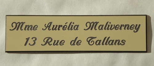 Plaque boite aux lettres 2 - boite,