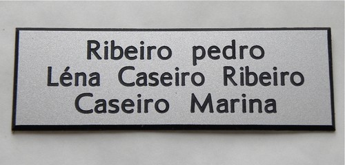 Plaque boite aux - boite, lettre