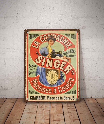 Piastra metallo vintage - in,