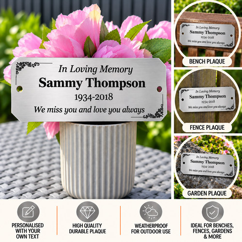 Personalised memorial plaque - personalised,