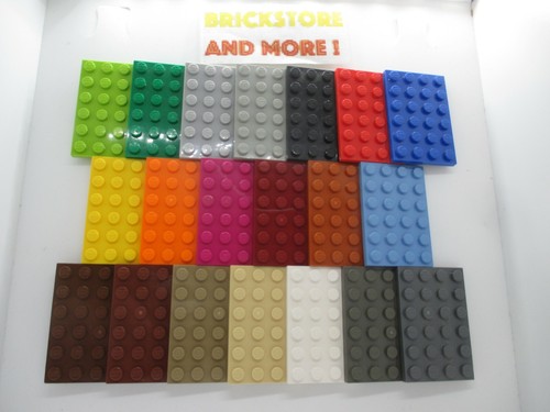 Lego plaque plate 4x6 - -,