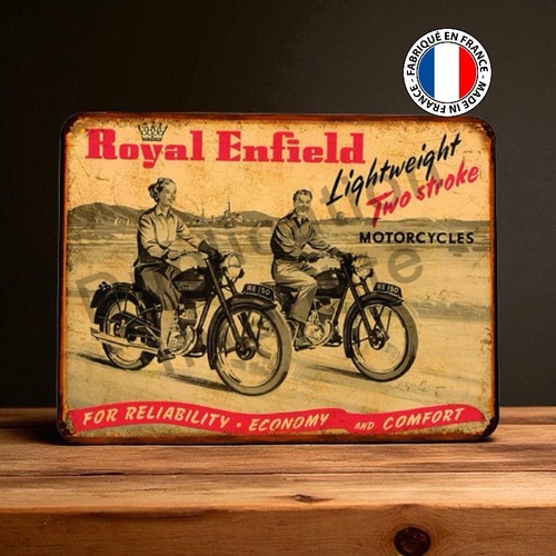 Plaque métal royal enfield - plaque, re