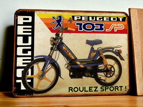 Plaque métal peugeot - plaque,