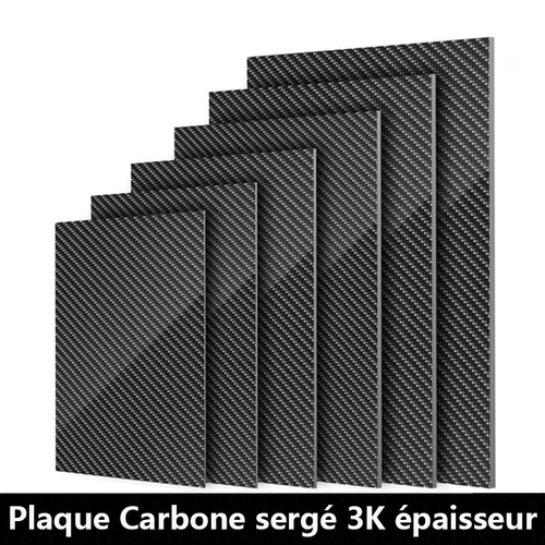Piastra carbonio sergente - sergente, 3k